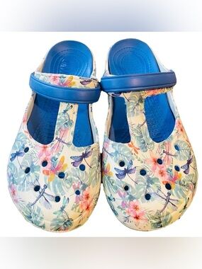 GreaterGood Multicolored Mary Jane Clogs Lightweight EVA Slip On Shoes EU41 US10